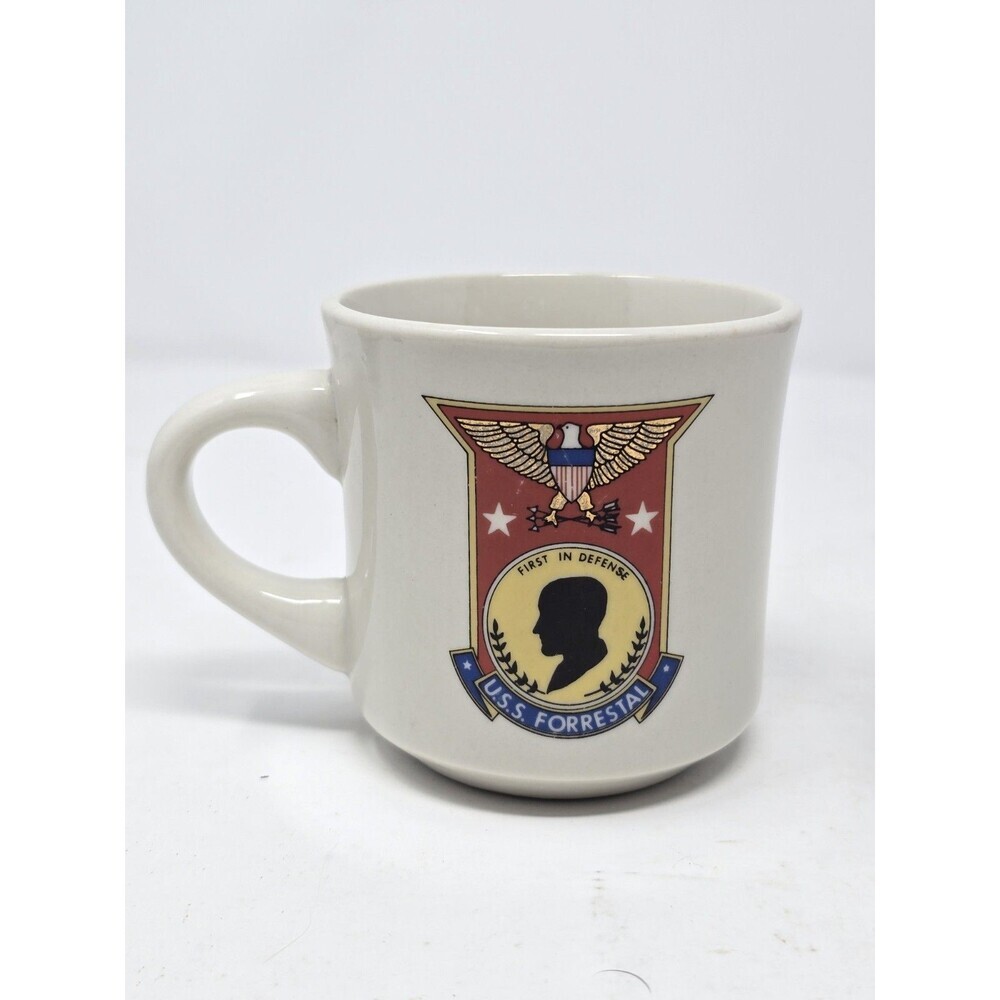 USS FORRESTAL (CV-59) Victory Ceramic Coffee Mug Cup